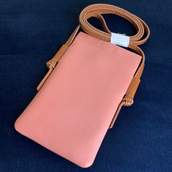 🆕 Madewell The Smartphone Crossbody Bag in Leather Dual Colour Olive NWT New! - Picture 5 of 7